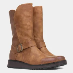 Heavenly Feet Maya Womens Tan Calf Boot