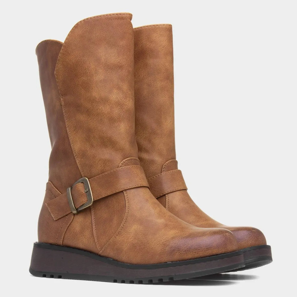Heavenly Feet Maya Womens Tan Calf Boot