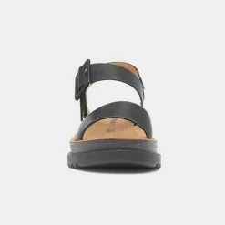 Heavenly Feet Pistachio Womens Black Wedge Sandal