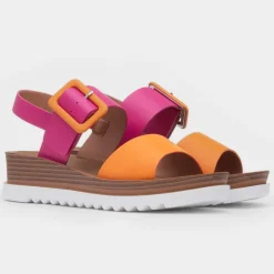 Heavenly Feet Pistachio Womens Multi Wedge Sandal