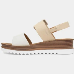Heavenly Feet Pistachio Womens Nude Wedge Sandal