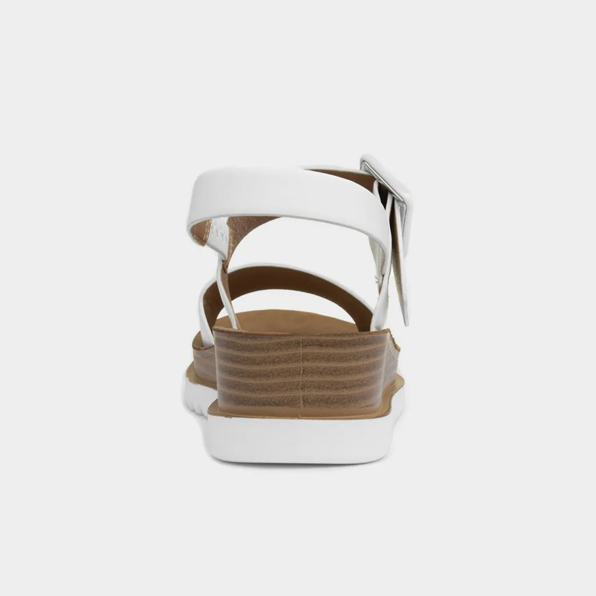 Heavenly Feet Pistachio Womens White Wedge Sandal