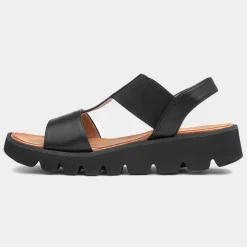 Heavenly Feet Ritz Womens Black Sandal