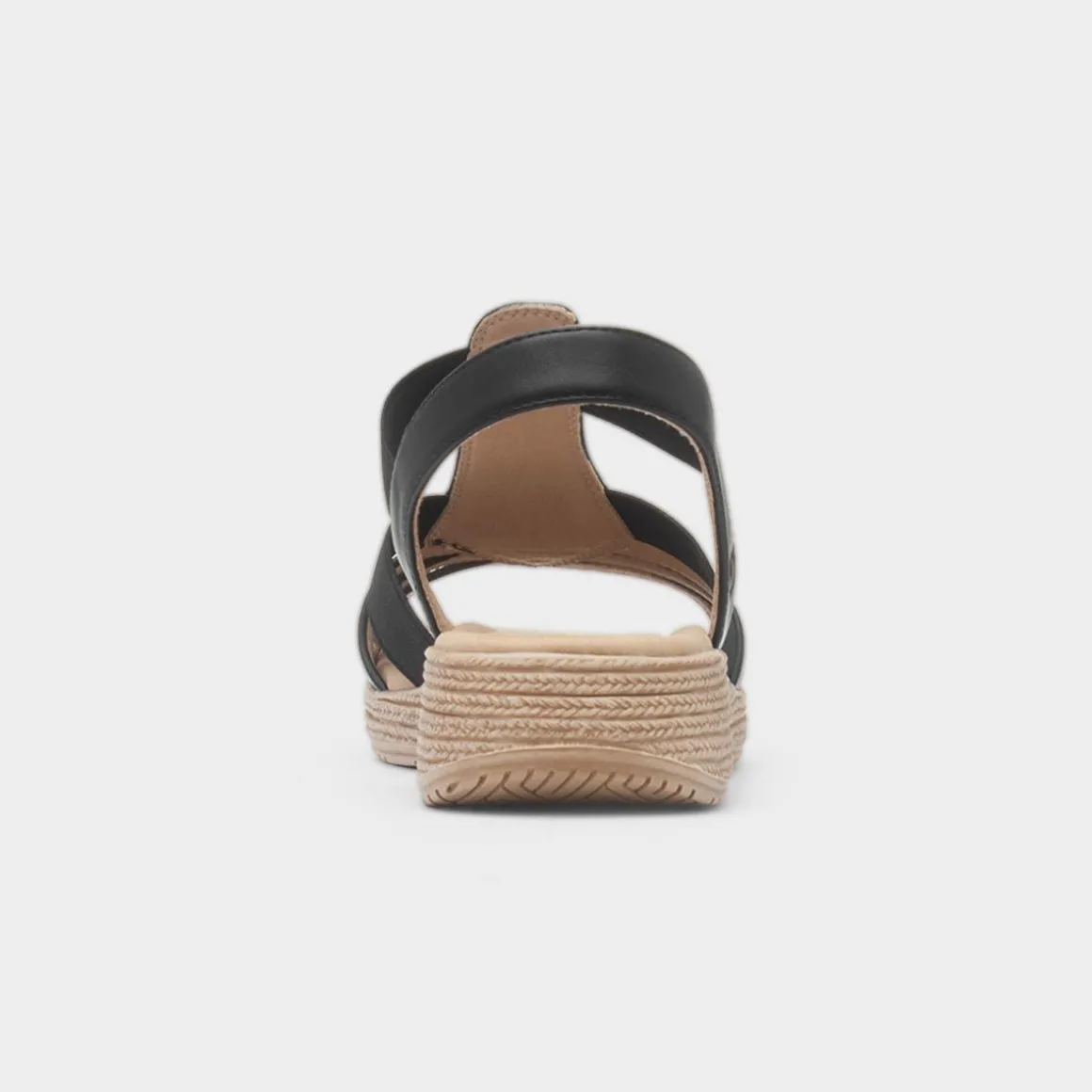 Heavenly Feet Sadie Womens Black Sandal