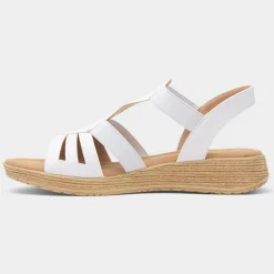 Heavenly Feet Sadie Womens White Sandal