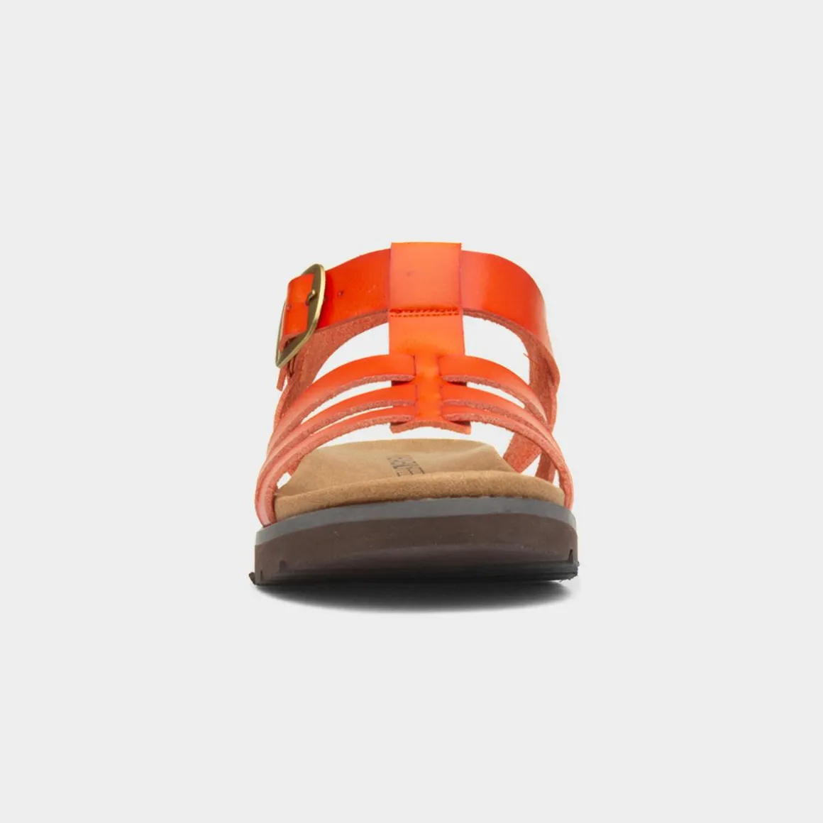 Heavenly Feet Saltwater Womens Orange Sandal