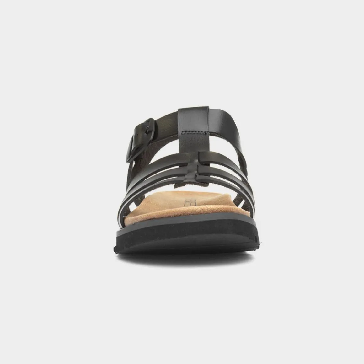 Heavenly Feet Saltwater Womens Black Sandals