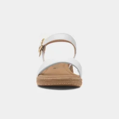 Heavenly Feet Sara Womens White Sandal