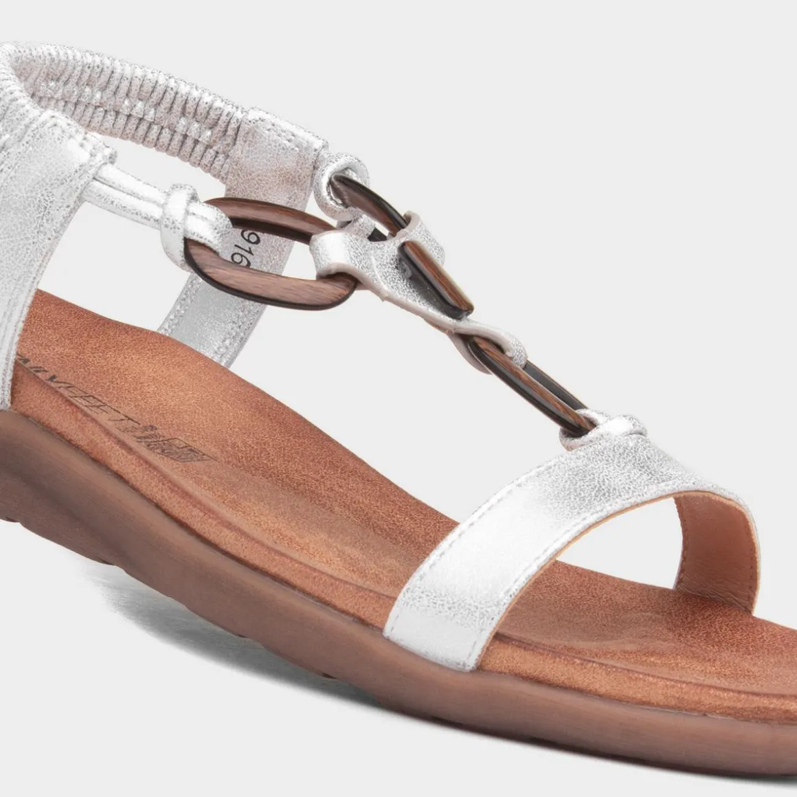 Heavenly Feet Sensation Womens Silver Sandal