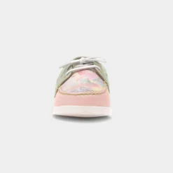 Heavenly Feet Shelly Womens Multi Floral Boat Shoe
