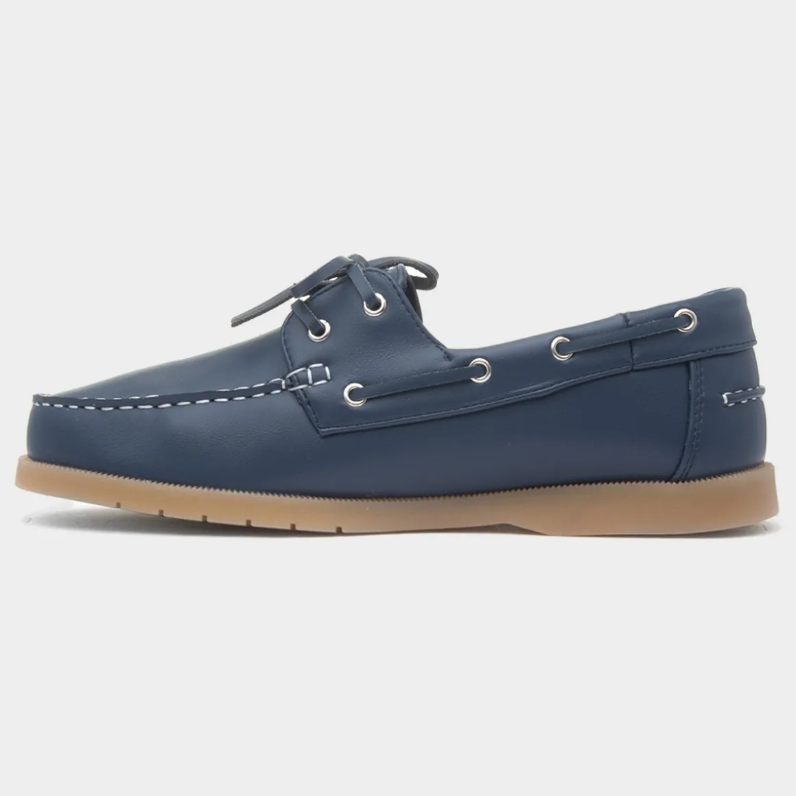 Heavenly Feet Shelly Womens Navy Boat Shoe
