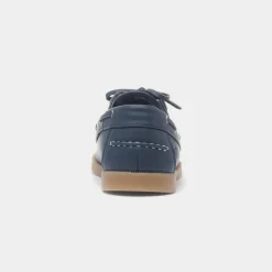 Heavenly Feet Shelly Womens Navy Boat Shoe