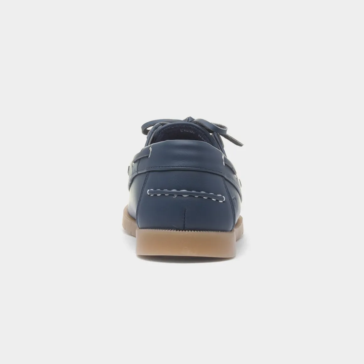 Heavenly Feet Shelly Womens Navy Boat Shoe