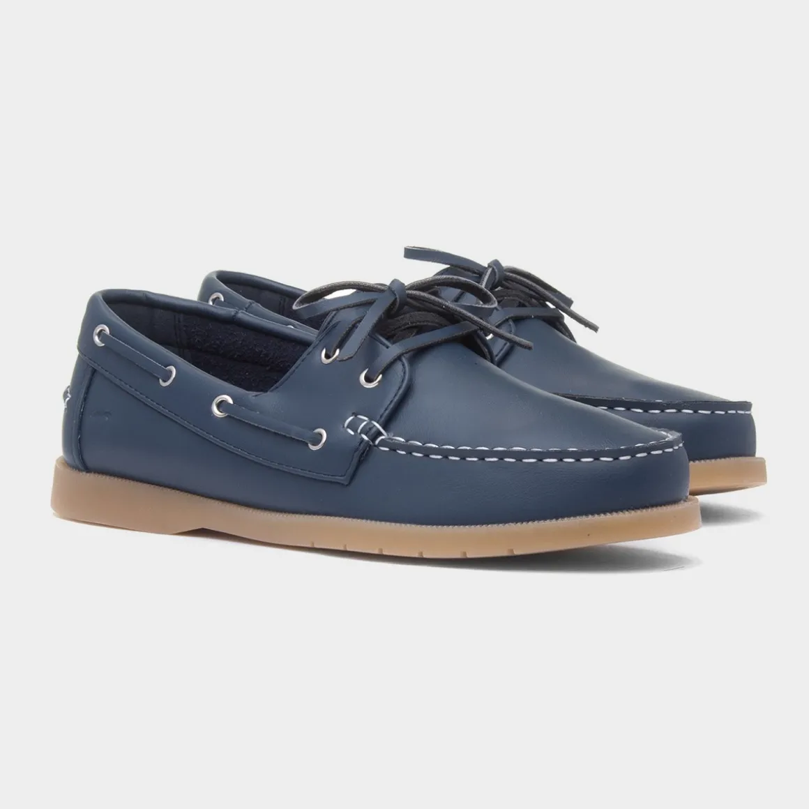 Heavenly Feet Shelly Womens Navy Boat Shoe