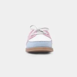 Heavenly Feet Shelly Womens Multi Pastel Boat Shoe