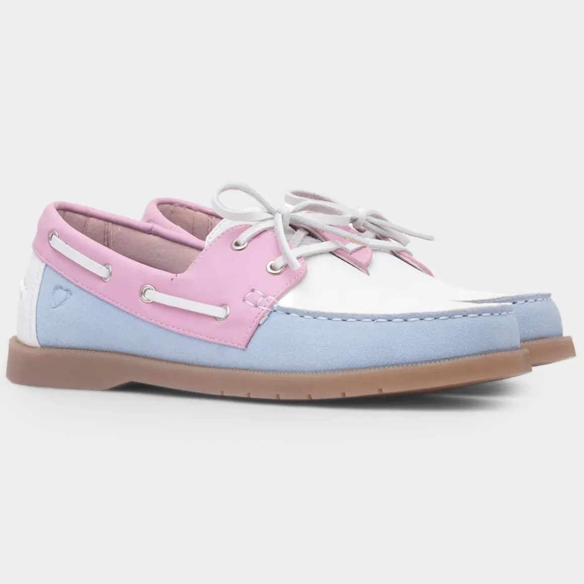 Heavenly Feet Shelly Womens Multi Pastel Boat Shoe