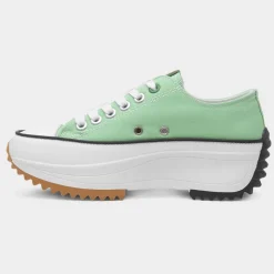 Heavenly Feet Strata Womens Mint Platform Canvas