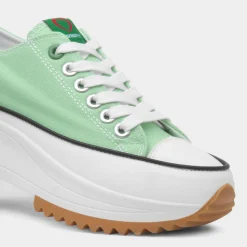 Heavenly Feet Strata Womens Mint Platform Canvas