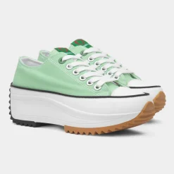 Heavenly Feet Strata Womens Mint Platform Canvas