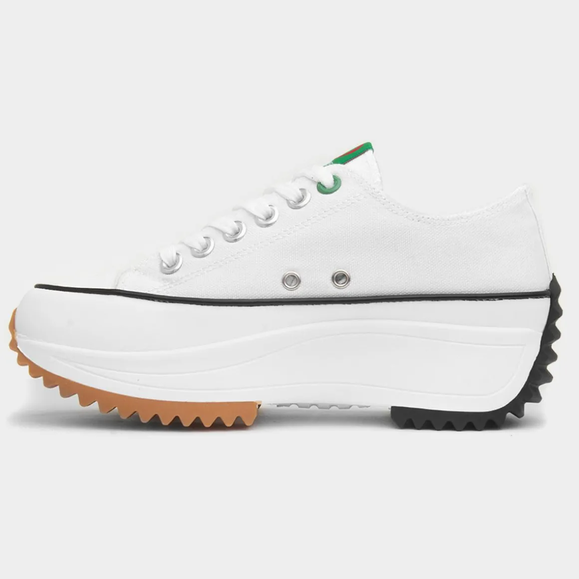 Heavenly Feet Strata Womens White Platform Canvas
