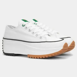Heavenly Feet Strata Womens White Platform Canvas