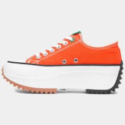 Heavenly Feet Strata Womens Orange Platform Canvas