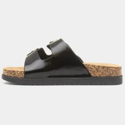 Heavenly Feet Totnes Womens Black Mule Sandal