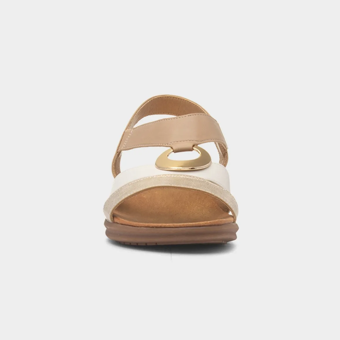 Heavenly Feet Trace Womens Beige Sandal