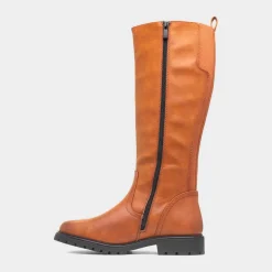 Heavenly Feet Verbena Womens Tan Knee High Boot