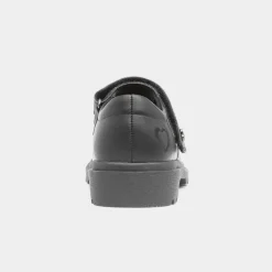 Heavenly Feet Violet Girls' Black School Shoe