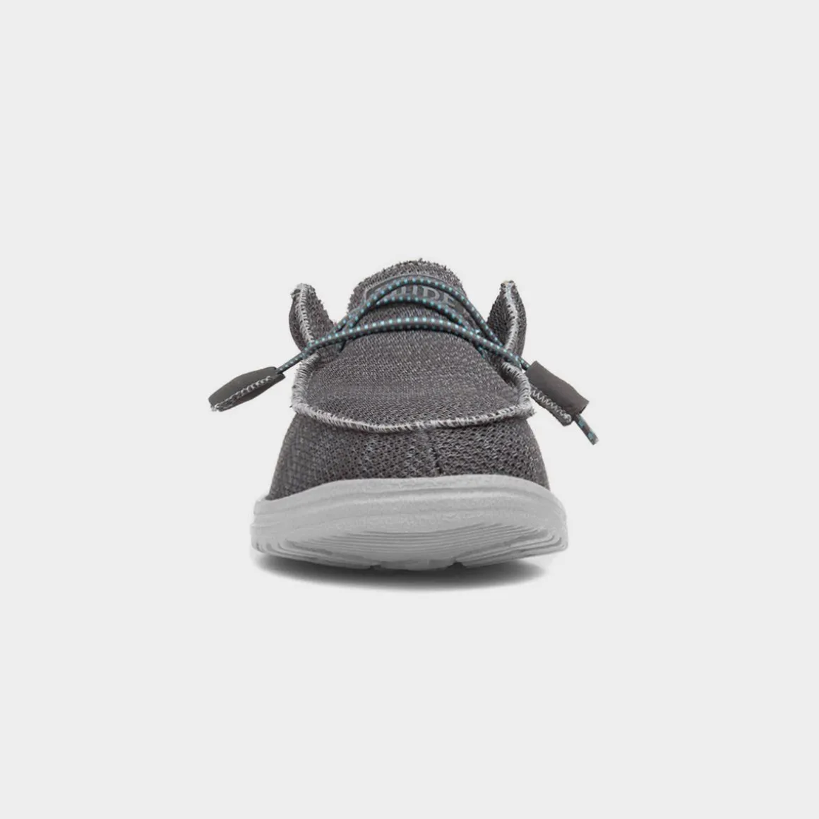HEY DUDE Wally Sox Mens Charcoal Canvas