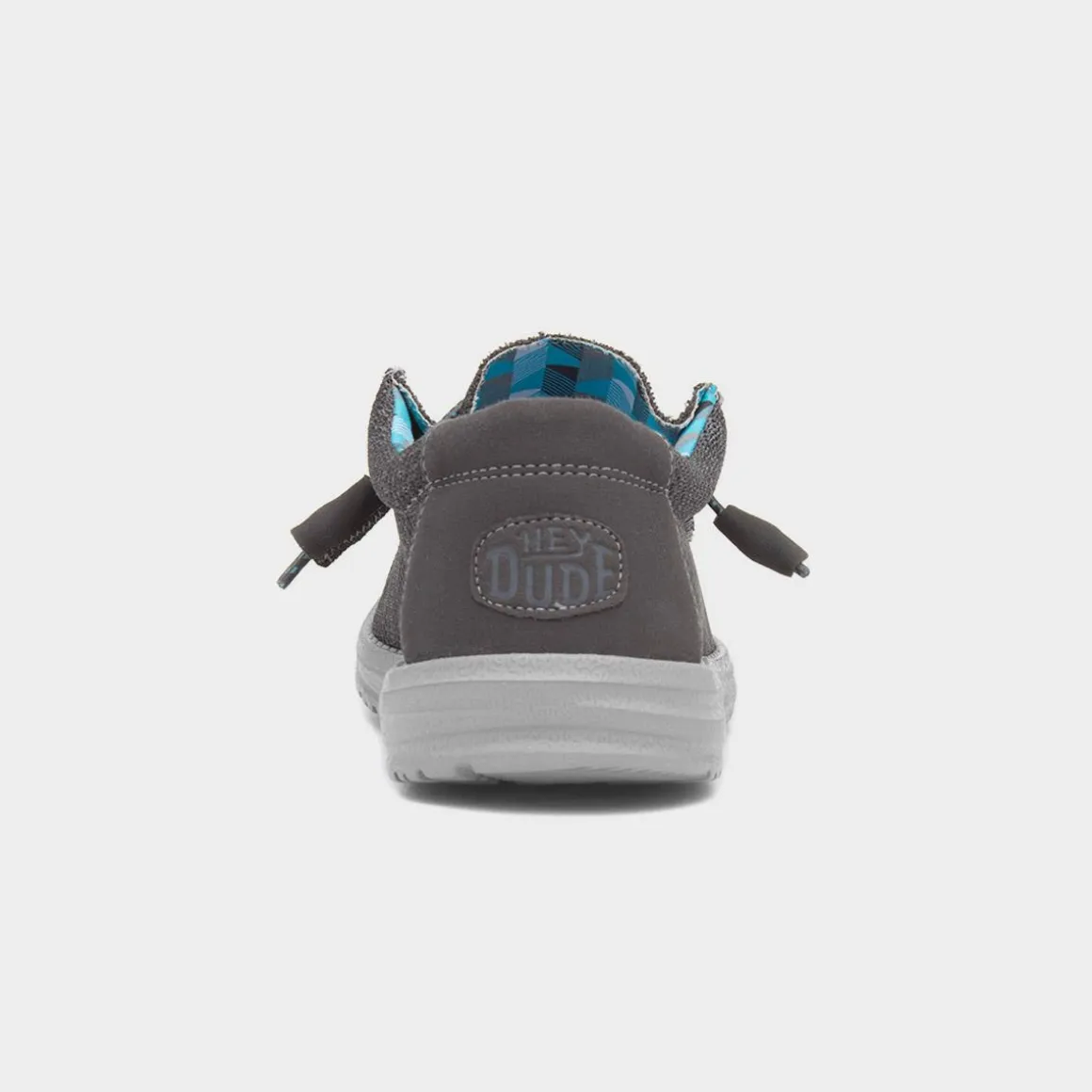 HEY DUDE Wally Sox Mens Charcoal Canvas
