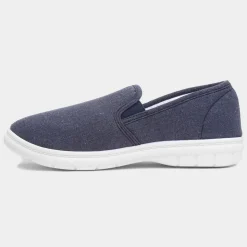 Hobos Baker Mens Navy Twin Gusset Canvas