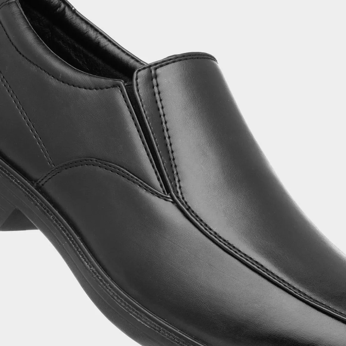 Hobos Brady Mens Black Slip On Formal Shoe