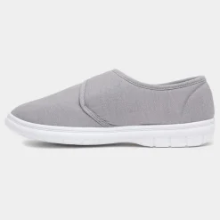 Hobos Broderick Mens Light Grey Canvas Shoe