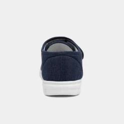 Hobos Broderick Mens Navy Easy Fasten Canvas