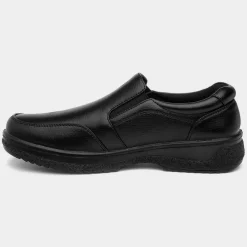 Hobos Buster Mens Black Slip On Shoe