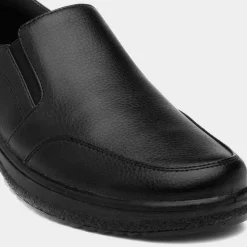 Hobos Buster Mens Black Slip On Shoe