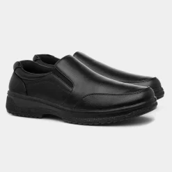 Hobos Buster Mens Black Slip On Shoe