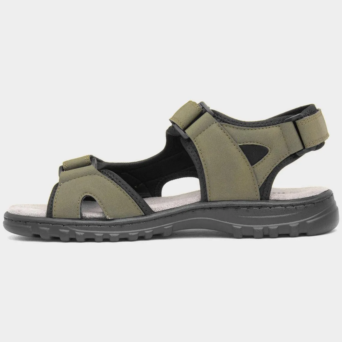 Hobos Edmund Mens Khaki Easy Fasten Sandal