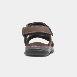 Hobos Edwin Mens Brown Easy Fasten Sandal