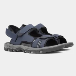 Hobos Elliot Mens Navy Easy Fasten Sandal