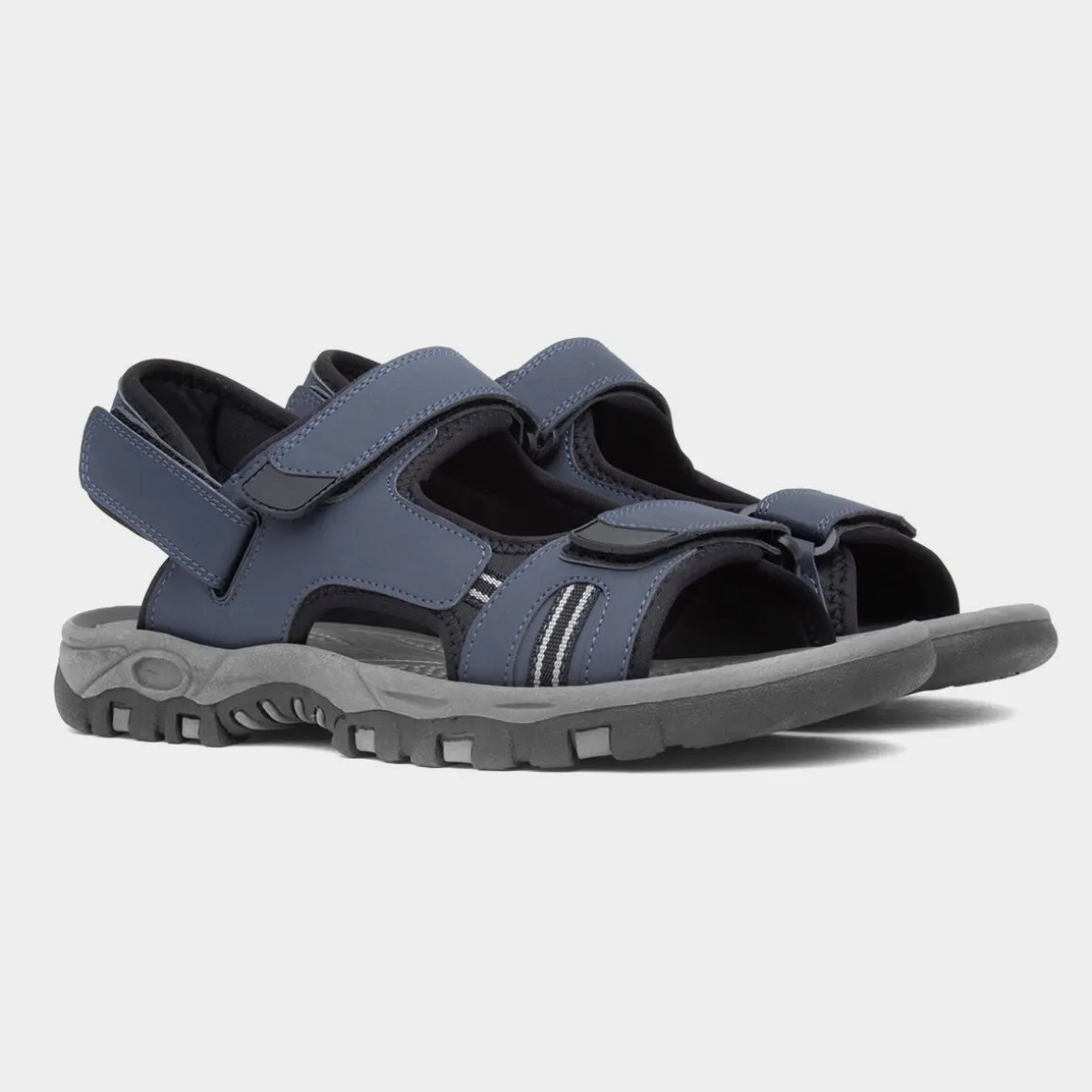 Hobos Elliot Mens Navy Easy Fasten Sandal