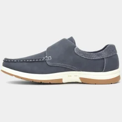 Hobos Elton Mens Blue Easy Fasten Casual Shoe