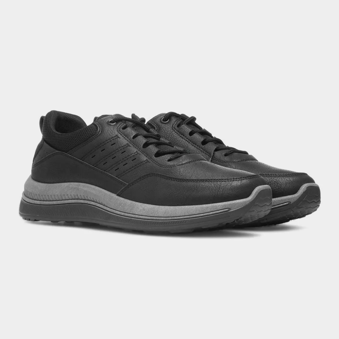 Hobos Evan Mens Black Casual Shoe
