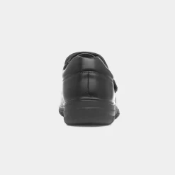 Hobos Hadley Mens Black Easy Fasten Shoe