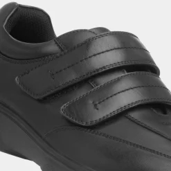 Hobos Hadley Mens Black Easy Fasten Shoe