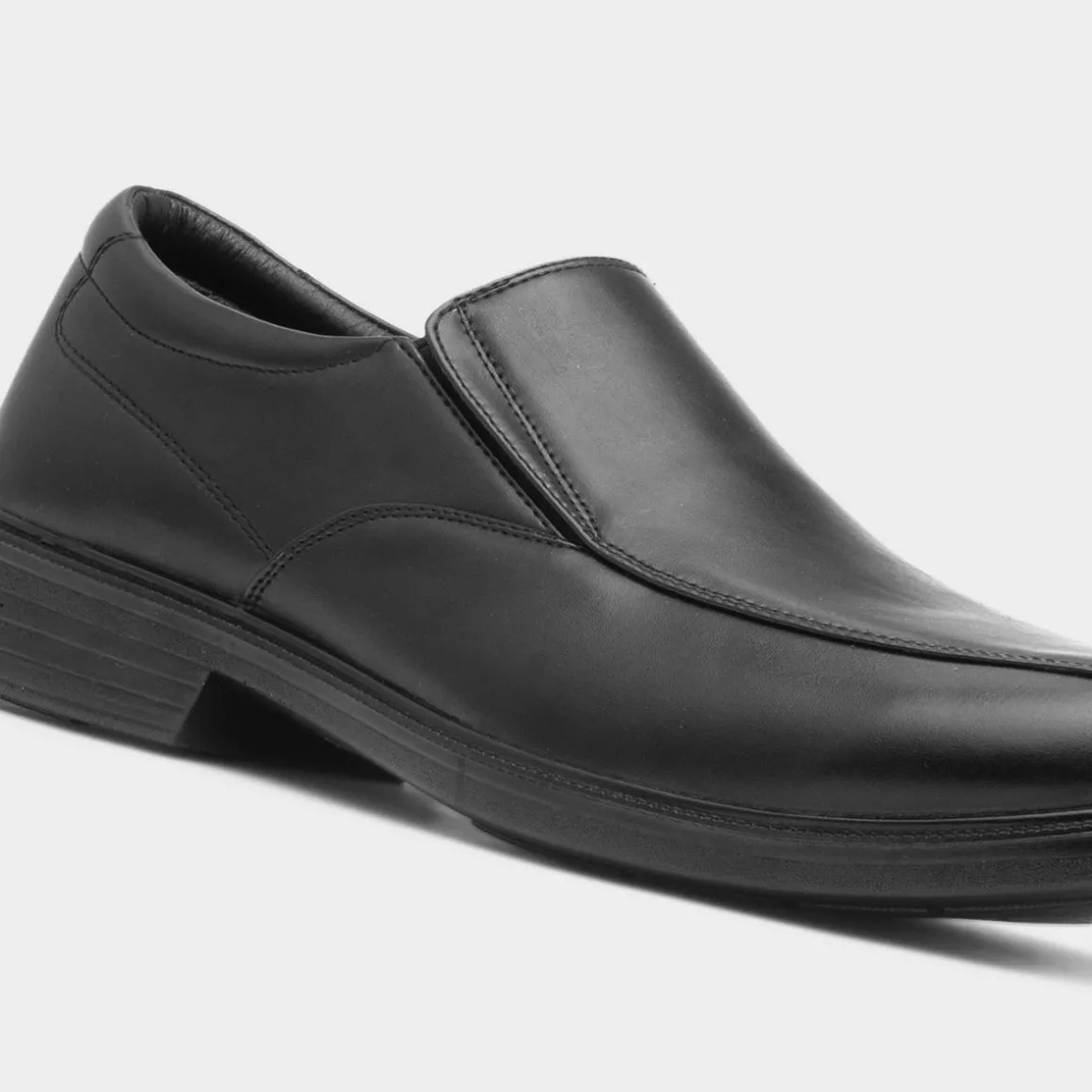 Hobos Hardy Mens Black Slip On Shoe