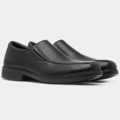 Hobos Hardy Mens Black Slip On Shoe