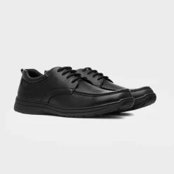 Hobos Harley Mens Black Lace Up Shoe